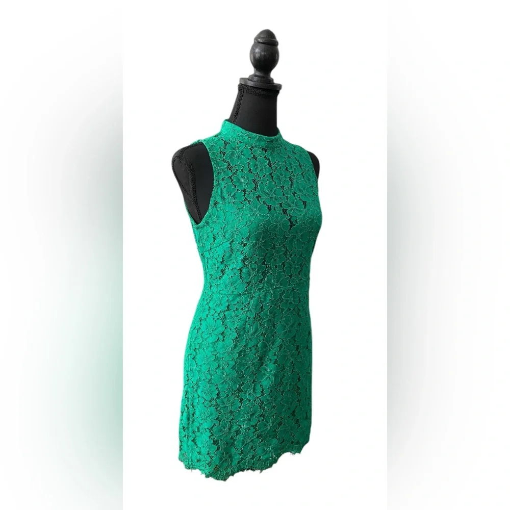 Lulus: Women’s Grass Green Lace Dress Size Medium